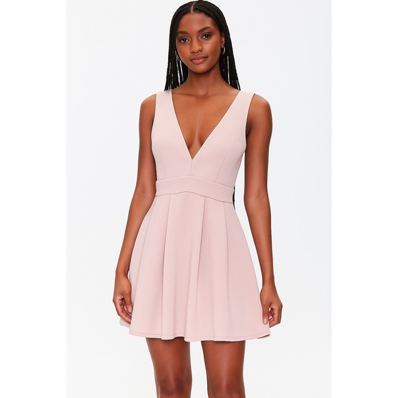 Forever 21 Dresses & Skirts - NWT Forever 21 Light Pink‎ Skater Dress – Size M
